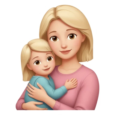 A loving mother holding her young child in her arms, warm natural light coming through a window, soft smile, emotional connection, candid moment, realistic photography, shallow depth of field, high resolution, warm tones
 sticker