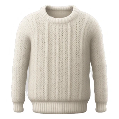 White knit sweater sticker