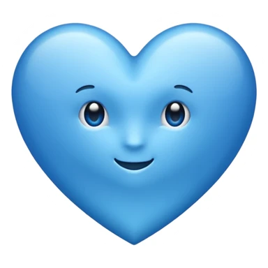 Coeur bleu Normal  sticker