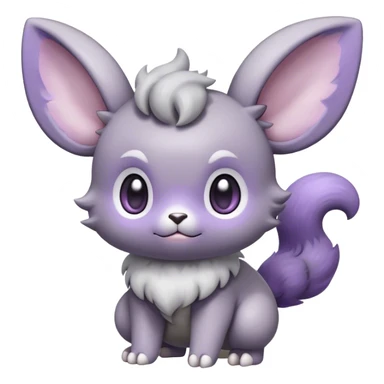 Minccino-Espurr-creature-hybrid sticker