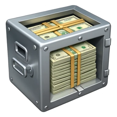 open filed money vault sticker