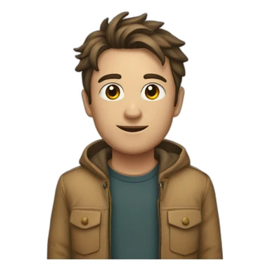 favé with heart in eyrs sticker