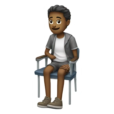 Brperson with a broken leg and cast sticker