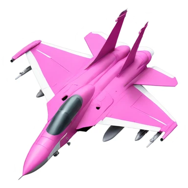 A pink F14 fighter jet  sticker