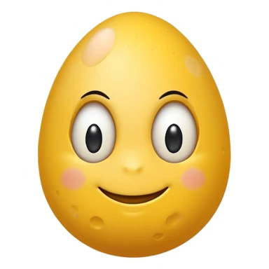 a yellow emoticon looks on the side and a member with eggs on the bottom sticker