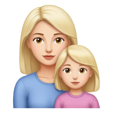 Mom and daughter  sticker