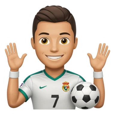 Cristiano Ronaldo football emojis sticker