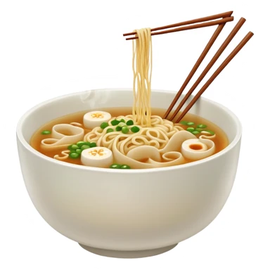 single bowl of noodles for one sticker