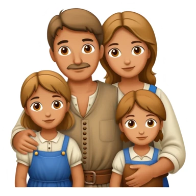 peasants big family sticker