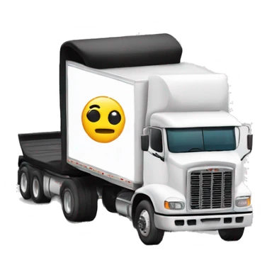 Semi truck with “PGS” letters on the side sticker