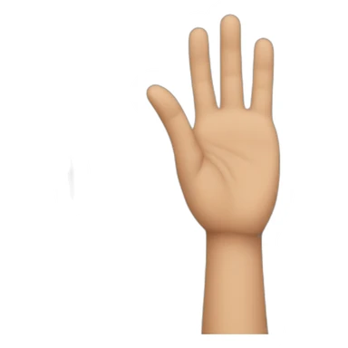 Hand signaling stop. sticker