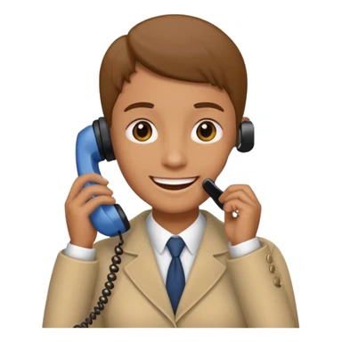 Person on phone  sticker