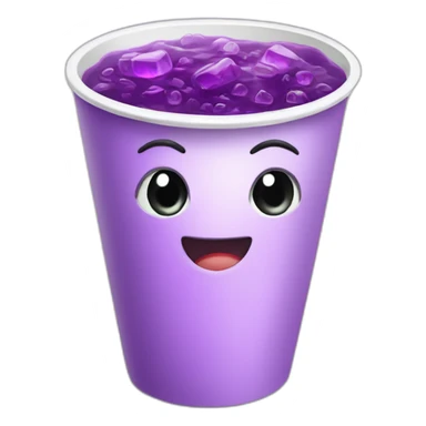 Purple Soda in a White Cup sticker