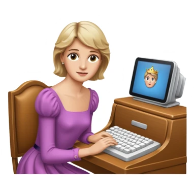 content face typing, Princess Diana sticker
