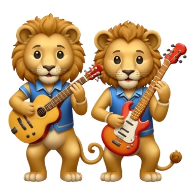 lion as Musicians sticker