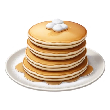 Poffertjes Cinematic Realistic Poffertjes Dessert Emoji, depicted as small, fluffy Dutch pancakes dusted with powdered sugar, rendered with lifelike textures and warm, inviting lighting. sticker