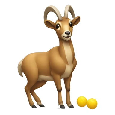 Chamois working out sticker