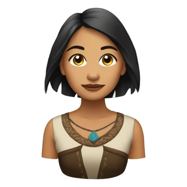 Māori woman with tā moko sticker