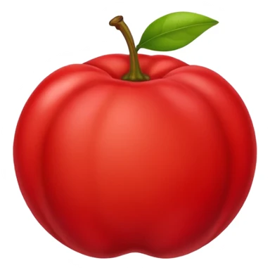 Eu quero um emoji de acerola normal, como todos os outros emojis de fruta sticker