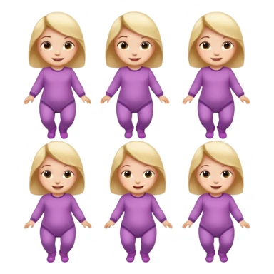 Baby Girl, Different Poses, different outfit, single Baby Girl only. sticker