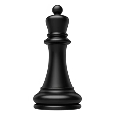 black chess pieces, rook piece sticker