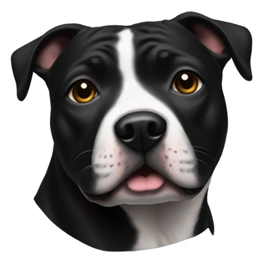 Staffie noir Noël  sticker