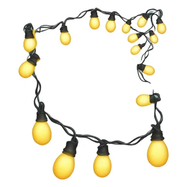 garland with lights sticker