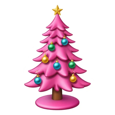 Christmas pink sticker