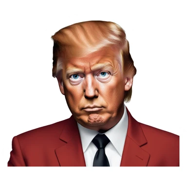 Trump and a redhead man posing on the cover of Vougue magazine  sticker