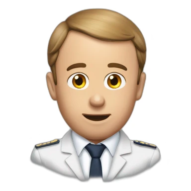 Macron mange une carotte  sticker