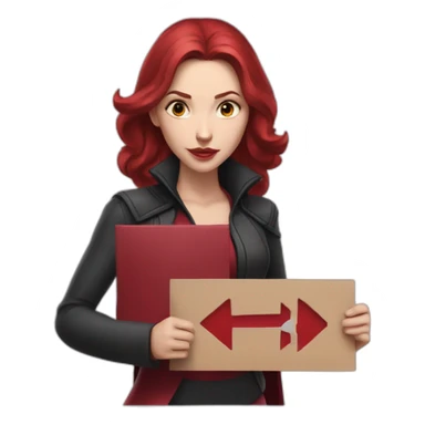 marvel's-scarlet-witch-holding-a-sign-with-the-name-jeremias sticker