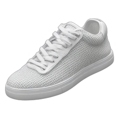 Ribber-trimmed mesh pvc sneakers sticker