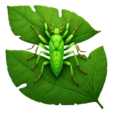 Leaf Insect colored sticker