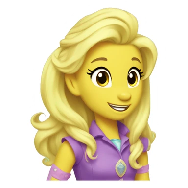 My little pony tales yellow sticker