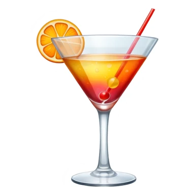cocktail glass sticker