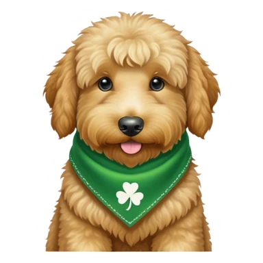 Big Goldendoodle st Patrick’s day sticker