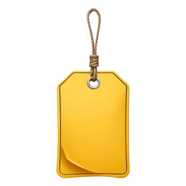 yellow Price tag sticker