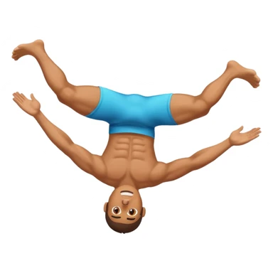 Gay man doing a back flip sticker