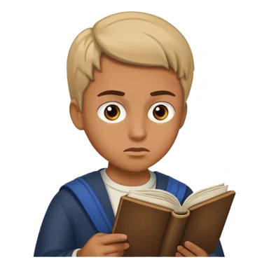 someone who is reading a book to learn the history  sticker