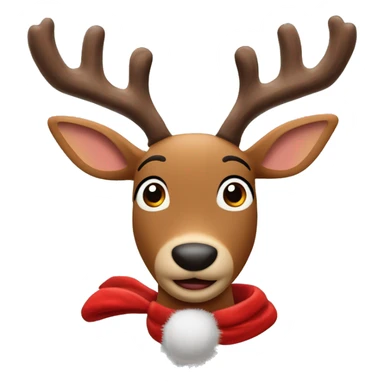 Rudolph the red nose reindeer ￼ sticker