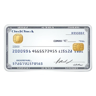 bank check for yc company sticker