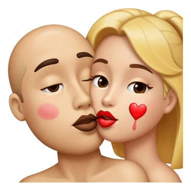 Emoje de beijo no rosto sticker