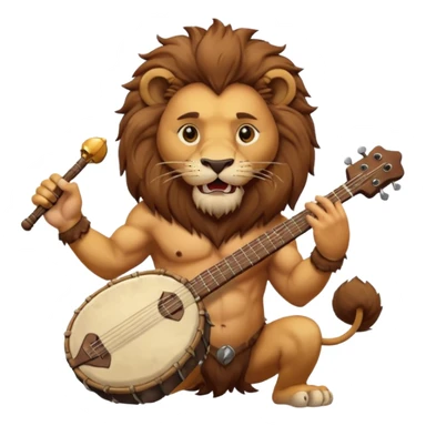 rock player lion sticker