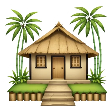 vietnamese village hut sticker