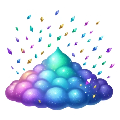 tiny sparkling glitter dust scattered in the air, shining brightly, floating and spreading. Glossy, smooth, soft shadows, white background.



 sticker
