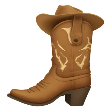 Cowgirl boot sticker