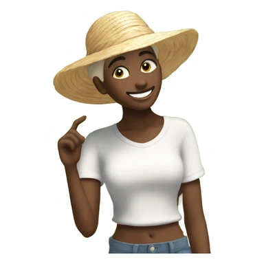 Being happy out in the sunshine ￼ sticker