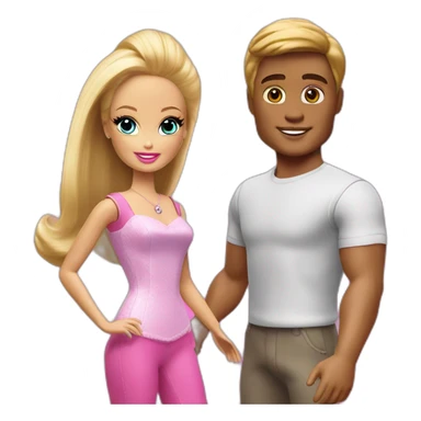 barbie and ken sticker