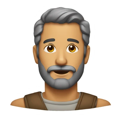 papá con un poco de barba y moreno sticker