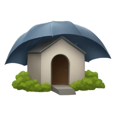 A shelter from a storm sticker